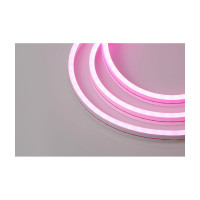 Неоновая светодиодная лента MAKSILED 5м, 6x12мм, 12В, 10.5Вт/м, 110 LED/m, IP33 (СИЛИКОН), розовый, ML-NF-PR-6mm-L50-Pink