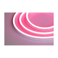 Неоновая светодиодная лента MAKSILED 5м, 6x12мм, 12В, 10.5Вт/м, 110 LED/m, IP33 (СИЛИКОН), светло-розовый, ML-NF-PR-6mm-L50-Light Pink