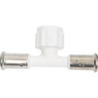 Тройник Henco вр, пвдф пресс (белый), 16x1/2"x16 13PKW-160416