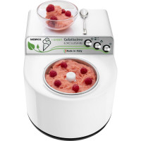 Мороженица с компрессором Nemox GELATISSIMO Excl igreen корпус пластик, цвет белый, газ R290a, чаша нержавеющая сталь, объем 1.7 л 220-240V50-60Hz140W 003A610250R01