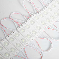 Светодиодный модуль ELF 2smd диод 2835, с линзой, 160гр., 12в, ip 65, STD, красный (упак 100шт) ELF-2SMDstd R (100)