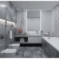Настенная плитка Belleza Синай 00-00-5-18-01-06-2345 серый, 1.8 кв.м, 10 шт. СК000037022