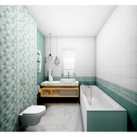 Настенная плитка Belleza Блум 00-00-5-08-01-71-2340 бирюзовый, 1.2 кв.м, 15 шт. СК000034225