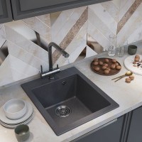 Мойкa MIXLINE ML-GM14 антрацит 343, 420x500x190 мм newх 551909
