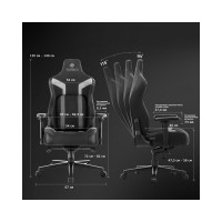 Компьютерное кресло для геймеров EUREKA Python II, красный ERK-GC08-RD