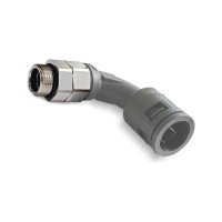 Муфта для гофрированных труб Weyer WQBWPT-M20G/AD21.2 - коннектор поворотный на 90 градусов, с металлической муфтой, нар. M20x1.5, WE6400100