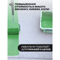 Краска для бетонных полов ГРИДА АК15 акриловая эмаль, зеленая, 4 кг 00-00000063