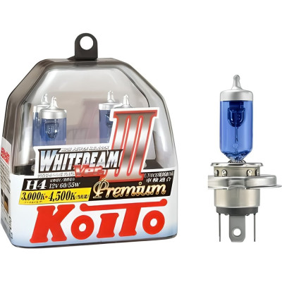 Высокотемпературная лампа Whitebeam Premium KOITO Whitebeam Premium H4 0744W 121481