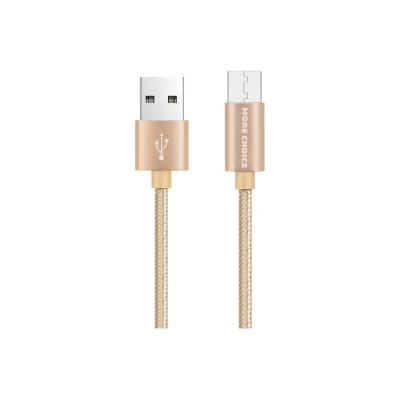 Дата кабель для micro USB More Choice K11m Gold