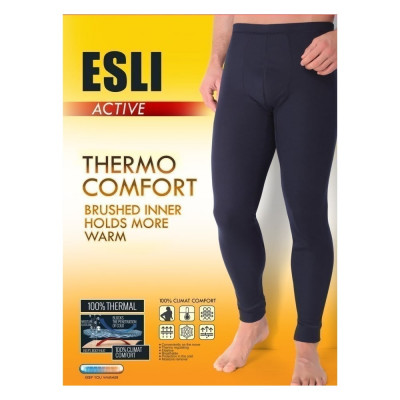 ESLI Термобелье мужские кольсоны (брюки) mktd 667 размер 182,188-110/5xl черный 1005120010160588