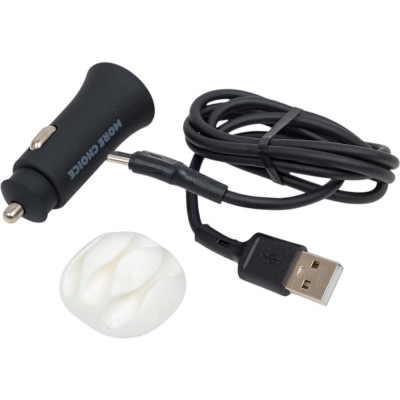 More Choice Автомобильное зарядное устройство 2USB 2.4A для Type-C AC23a Black