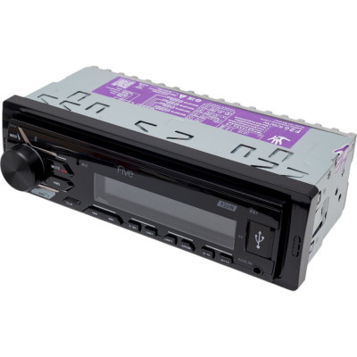 FIVE Автомагнитола (1din/белая/Bluetooth/USB/AUX/SD/FM/4*50) FIVE F26W