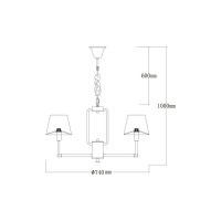 Люстра MW LIGHT София 8-40W E14 220 V 355014608