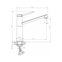 Смеситель Golden Fox Шеф ПРО д/кухни шар. с длинным изливом латунь 11025-FOX