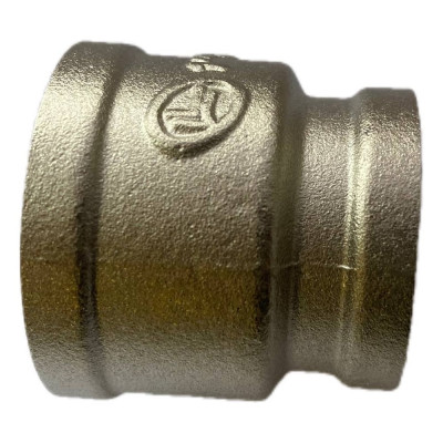 Переходная муфта DOUBLE-LIN резьбовая латунная никелированная вн-вн 1"-1/2" LL6073 (1"x1/2")