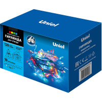 Светодиодная гирлянда со статическим свечением Uniel ULD-S1000-120/SWK MULTI, IP67 UL-00007202