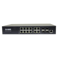 Управляемый L2+ коммутатор Amatek AN-SGM10P8M на 12 GE портов 7000628