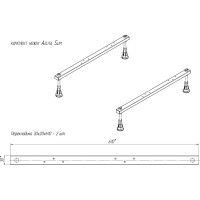 Комплект ножек для ванны Marka One"AELITA SLIM" 03аесл7580