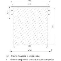 Столешница 1Marka GRUNGE LOFT 70 дуб вотан Ц0000015936