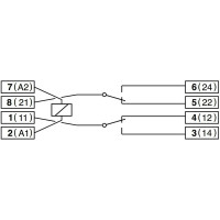Колодка розетка для промежуточного реле S2-B ComatReleco PN93532