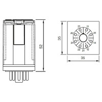 Промежуточное реле ComatReleco C2-A20X/DC220V PN91921