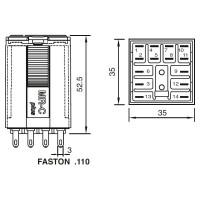 Промежуточное реле ComatReleco C4-A40/AC230V PN118673