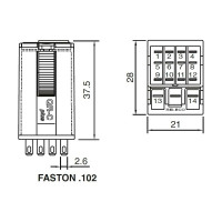 Промежуточное реле ComatReleco C9-A41X/AC12V PN93366