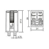 Промежуточное реле ComatReleco C7-T21X/DC110V PN1046