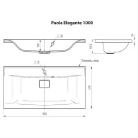 Раковина Paola Elegante 1000