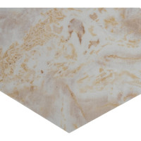 Самоклеящаяся ПВХ плитка LAKO (глянец; бежевый мрамор; 32 класс; толщина 2 мм; 3,06 м²) LKD-PH582-1