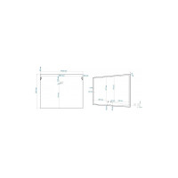Зеркало с подсветкой Art&Max Arezzo 1000x800 тёплый/холодный свет AM-Are-1000-800-DS-FC-H-Nero