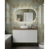 Зеркало с подсветкой Art&Max Bari 700x1200 White AM-Bar-700-1200-DS-F-White