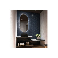 Зеркало с подсветкой Art&Max Bari 700x1500 White AM-Bar-700-1500-DS-F-White