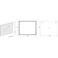 Зеркало с подсветкой и подогревом Art&Max Firenze 1000x800 AM-Fir-1000-800-DS-F-H