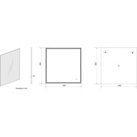 Зеркало с подсветкой и подогревом Art&Max Firenze 800x800 AM-Fir-800-800-DS-F-H
