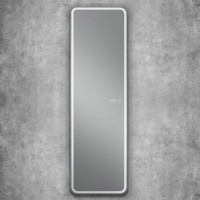 Зеркало с подсветкой и часами Art&Max Terni 450x1500 AM-Ter-450-1500-DS-F-T