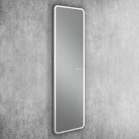 Зеркало с подсветкой и часами Art&Max Terni 450x1500 AM-Ter-450-1500-DS-F-T