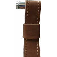 Зеркало с подсветкой на ремне из коричневой кожи Art&Max Milan AM-Mil-650-DS-F-Brown