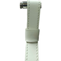 Зеркало с подсветкой на ремне из натуральной белой кожи Art&Max Milan D800 AM-Mil-800-DS-F