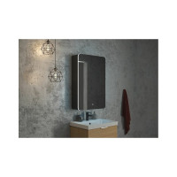 Зеркало-шкаф с подсветкой Art&Max LECCE AM-Lec-560-850-1D-R-DS-F-Nero