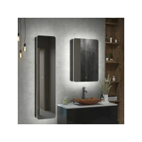 Зеркало-шкаф с подсветкой Art&Max LECCE AM-Lec-560-850-1D-R-DS-F-Nero