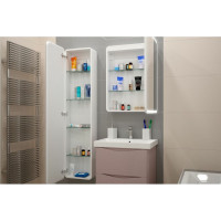 Зеркало-шкаф с подсветкой Art&Max PLATINO AM-Pla-600-800-1D-R-DS-F