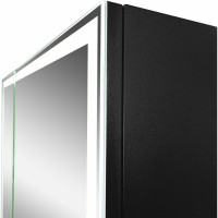 Зеркало-шкаф с подсветкой Art&Max TECHNO AM-Tec-1000-800-2D-F-Nero
