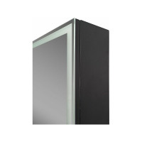 Зеркало-шкаф с подсветкой Art&Max TECHNO реверсивный AM-Tec-600-800-1D-DS-F-Nero