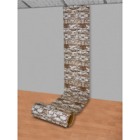 Мягкая самоклеящаяся 3D панель LAKO Камень кладка 17, рулон, 70x600 см LKD-16-05-FC82 LKD-16-05-FC82-RU