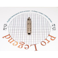 Переход RCA штекер - 6.35мм гнездо стерео Pro Legend металл, PL2279
