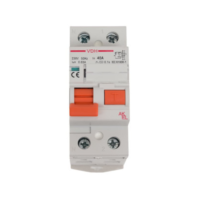 УЗО Akel VDH-2P-40A-30mA-ТипAC 400654