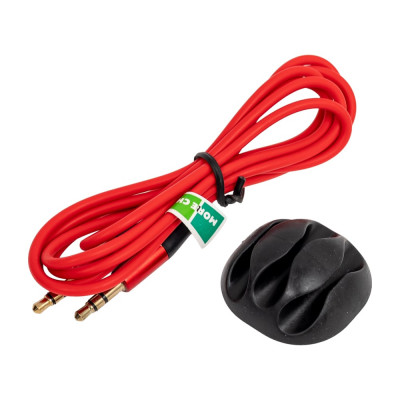 Аудиокабель More Choice AUX 3.5mm 1.2м UK13 Red