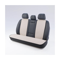 Автомобильные накидки из алькантары для заднего ряда DuffCar, молочный комплект 23-2471-52