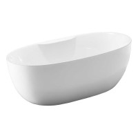 Акриловая ванна VINCEA 1700х800х580, цвет белый, слив-перелив в комплекте, хром VBT-405B-1700